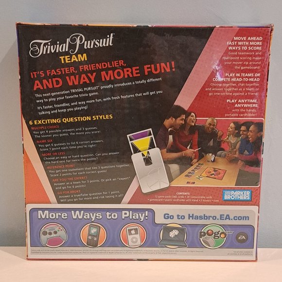 Trivial Pursuit Team Board Game New In Sealed Box 2009 Hasbro - Picture 3 of 16